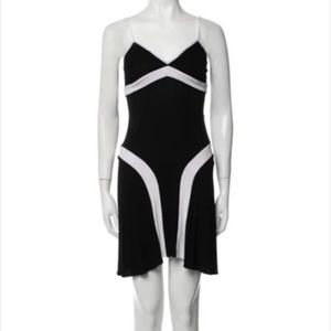 Color block pattern dress